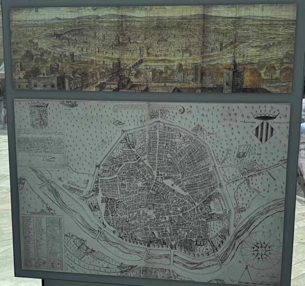 Map of the old, original Valencia